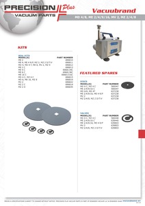 Kit de joints, Vacuubrand, MD, ME, MZ, Pièce# VSK010